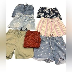 Girl Youth Shorts Bundle Size Medium (10-14)